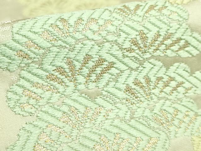 平和屋本店●極上 創業200年・7代目永治屋清左衛門 六通柄袋帯 唐織 松 金糸 逸品 DZAB2863kh6