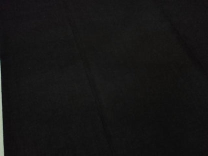 平和屋本店▽極上　本場結城紬　重要無形文化財　色無地　単衣　暗黒色　高島屋扱い　逸品　DZAA3876kh6