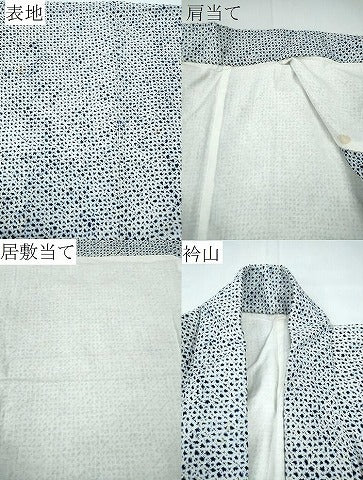 平和屋着物∴夏物 男性 浴衣 有松鳴海絞り 三浦絞り 綿 逸品 CABA0792ng