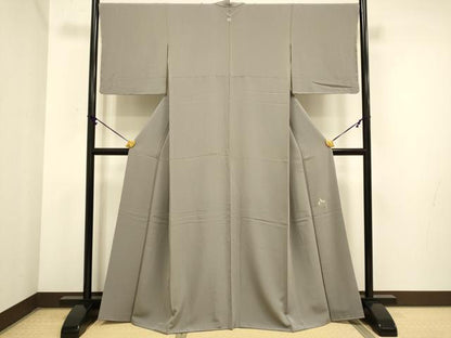 平和屋着物●極上　本草木染作家　啓圓　色無地　濃い胡桃染色　逸品　未使用　DZAB3884kh6