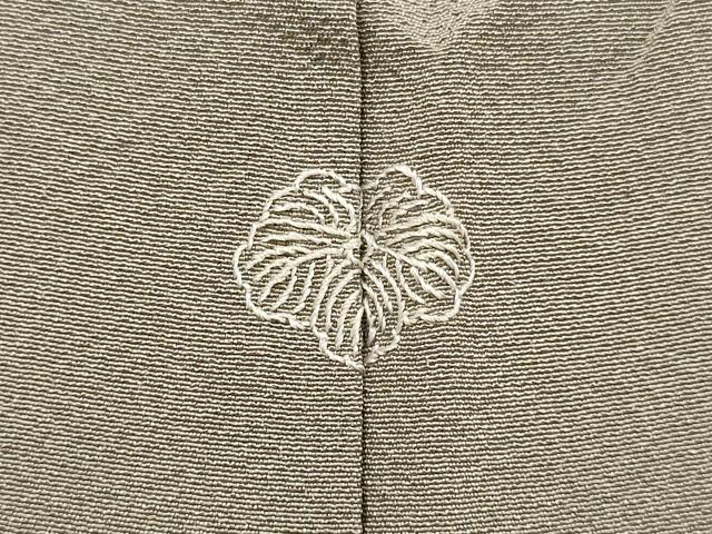 平和屋着物●極上　本草木染作家　啓圓　色無地　濃い胡桃染色　逸品　未使用　DZAB3884kh6