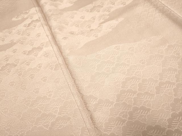平和屋着物●極上　色留袖　色無地　老松地紋　水柿色　逸品　未使用　DZAB3883kh6