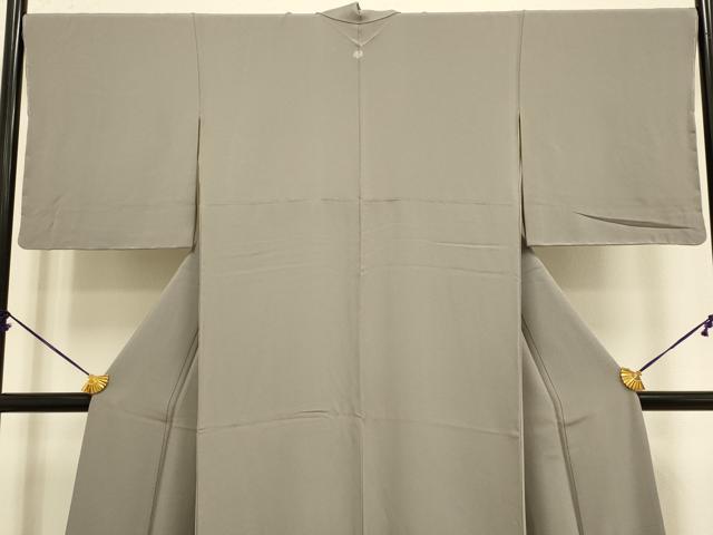 平和屋着物●極上　本草木染作家　啓圓　色無地　濃い胡桃染色　逸品　未使用　DZAB3884kh6