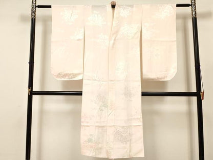平和屋着物[]七五三　女の子　７歳　祝着　四つ身　長襦袢(無双仕立て)セット　鳳凰舞蝶桐花文　暈し染め　金彩　逸品　DAAY3480ma
