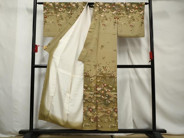 平和屋着物■訪問着　鳳凰花文　金彩　正絹　逸品　AABE0874gw