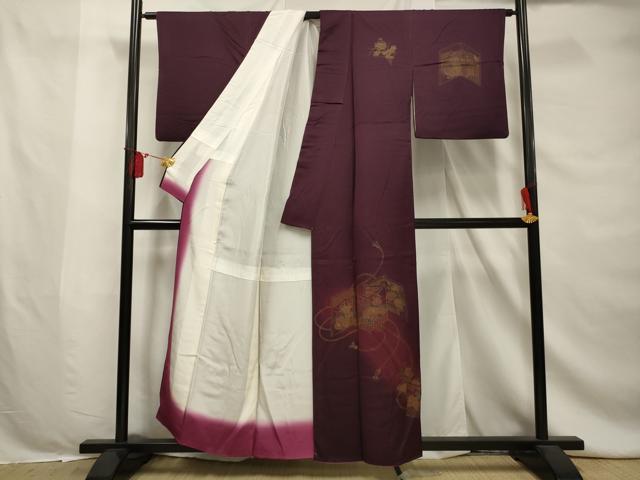 平和屋着物■訪問着　屏風花文　暈し染め　正絹　逸品　AABE0894gw