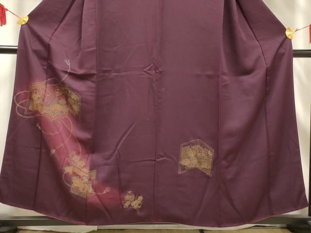 平和屋着物■訪問着　屏風花文　暈し染め　正絹　逸品　AABE0894gw