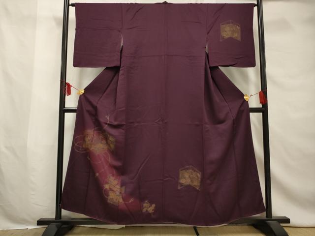 平和屋着物■訪問着　屏風花文　暈し染め　正絹　逸品　AABE0894gw