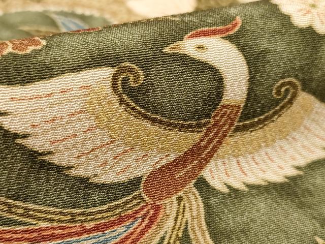 平和屋着物■訪問着　鳳凰花文　金彩　正絹　逸品　AABE0874gw