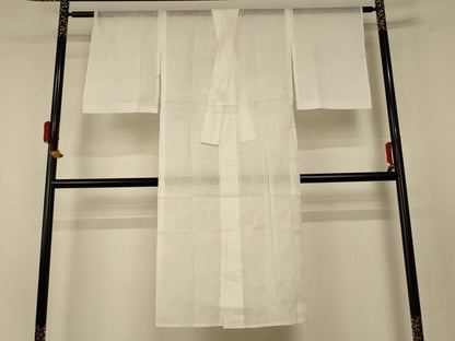 平和屋着物＊夏物 長襦袢 流水片輪車紋紗 白色 AABE2708jd