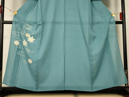 平和屋着物＊夏物 訪問着 絽 流水花文 金彩 正絹 逸品 AABE4290jd