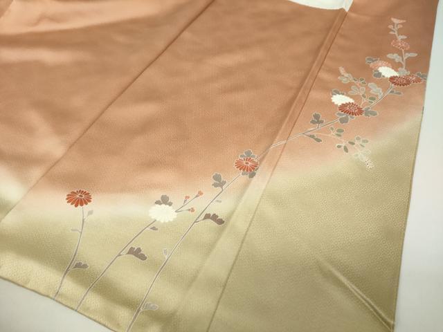 平和屋着物○京友禅作家 黒島敏 訪問着 刺繍 雪輪花文 金彩