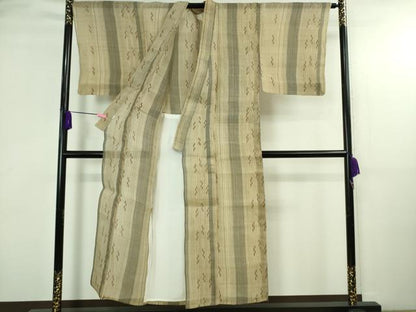 平和屋本店＊希少　夏物　男性　人間国宝　平良敏子　喜如嘉の芭蕉布　手積み芭蕉糸100％　手結い　手織　証紙付き　逸品　DZAA2605kh6