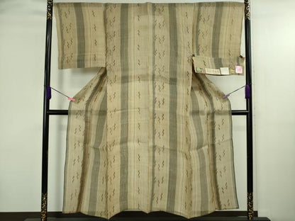平和屋本店＊希少　夏物　男性　人間国宝　平良敏子　喜如嘉の芭蕉布　手積み芭蕉糸100％　手結い　手織　証紙付き　逸品　DZAA2605kh6