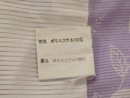 平和屋着物＊夏物 小紋 絽 草花文 洗える着物 AABE4344jd
