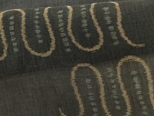 平和屋着物＊夏物 本場小千谷ちぢみ 幾何学文様 麻 逸品 AABE4325jd