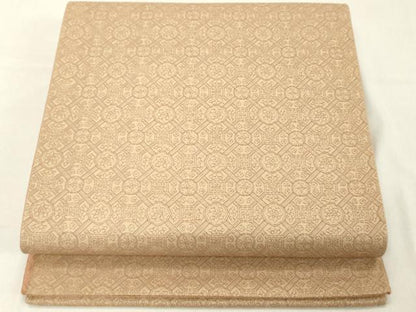 平和屋着物◎両面　六通柄袋帯　蜀江花文　正絹　逸品　DABA5340cd