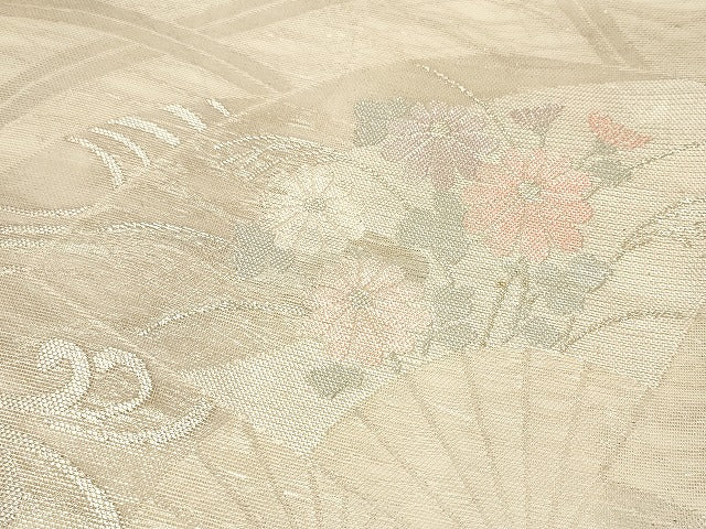 平和屋本店■夏物 袋帯 絽 紗 まとめて 50点 風景 花柄 すくい織 刺繍 金銀糸 など 未使用品あり 全て正絹 se3850