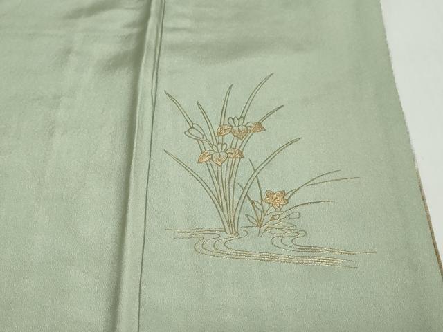 平和屋着物○訪問着 枝葉文 暈し染め 金銀彩 正絹 逸品 DAAZ7744ud