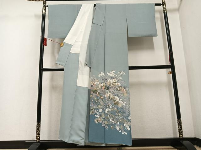 平和屋着物○豪華色留袖 友禅 作家物 草花文 暈し染め 正絹