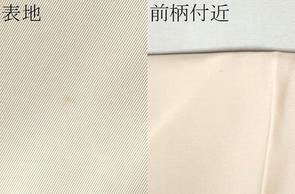 平和屋着物●塩瀬　九寸名古屋帯　作家物　枝花文　金彩　正絹　逸品　CABB5737hy