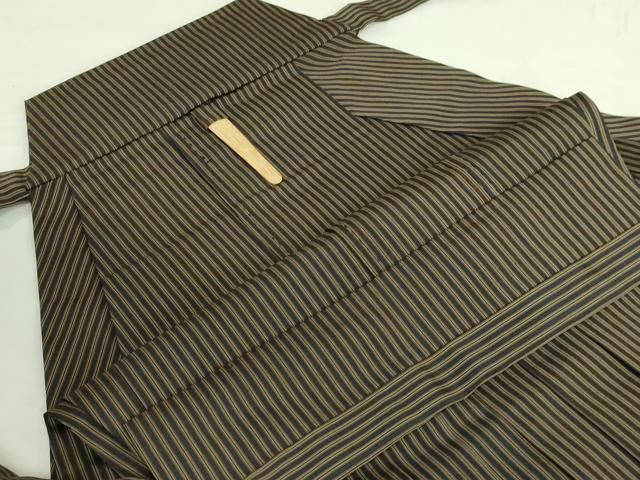 平和屋着物●極上　男性　馬乗り袴　縞　逸品　DZAB3188kh6