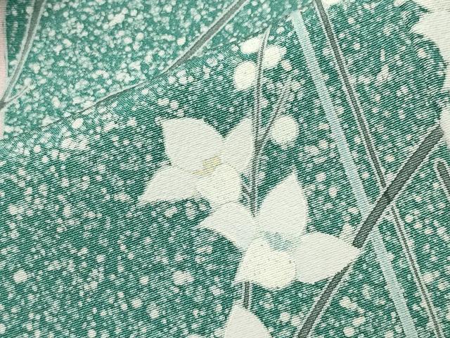 平和屋着物○訪問着 枝花文 たたき染め 正絹 逸品 CABA9882gh