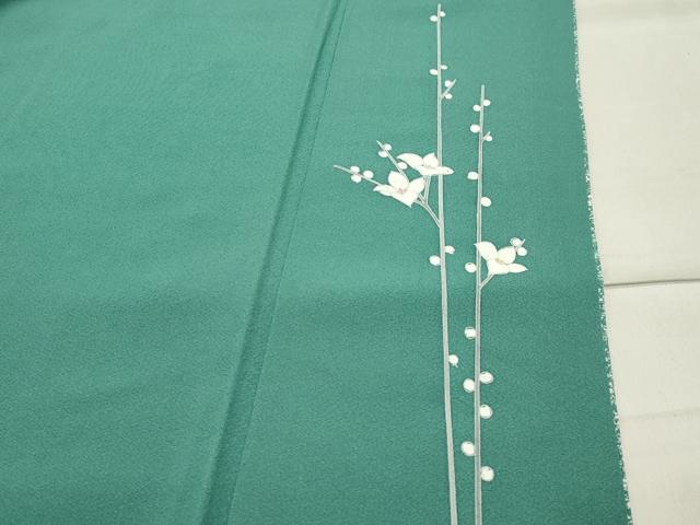 平和屋着物○訪問着 枝花文 たたき染め 正絹 逸品 CABA9882gh