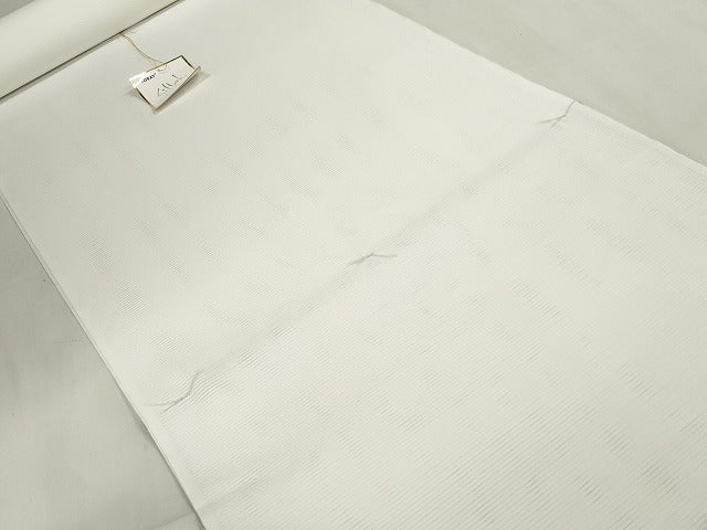 平和屋着物＊夏物 長襦袢 反物 着尺 絽 生成り色 セオ・アルファ 洗える着物 未使用 DABA7097zzz