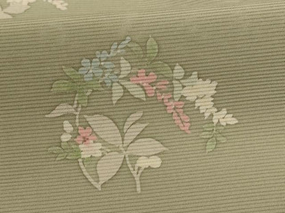 平和屋着物＊夏物 小紋 絽 草花丸文 正絹 逸品 AABE4384jd