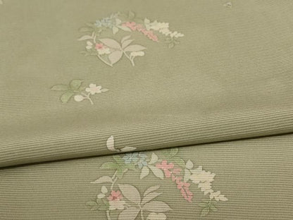 平和屋着物＊夏物 小紋 絽 草花丸文 正絹 逸品 AABE4384jd