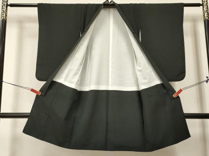 平和屋着物[]七五三　男の子　着物・黒紋付羽織・行灯袴・小物セット　箱付き　DABA3551ma