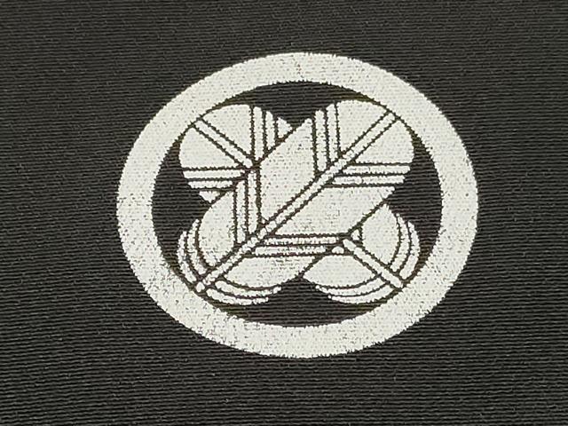 平和屋着物[]七五三　男の子　着物・黒紋付羽織・長襦袢(単衣)・行灯袴・小物セット　箱付き　DABA3552ma