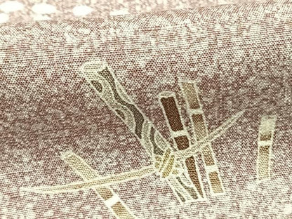 平和屋着物●訪問着 紬地 作家物 風景文 正絹 逸品 AABE5382fy