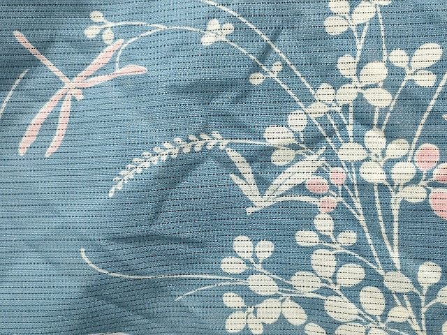 平和屋本店■夏物 小紋 絽 紗 洗える着物 まとめて20点 鶴 蜻蛉 花柄 文字 着用可能多数 se3861