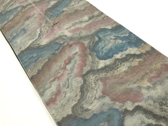 平和屋着物◎六通柄　京袋帯　霞文　正絹　逸品　DABA9092qa