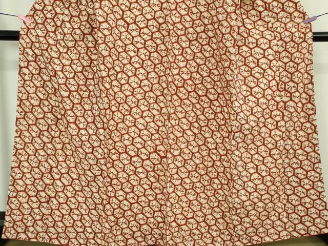 平和屋本店●極上　岩手の匠　草紫堂　南部絞り　茜染　綿　逸品　DZAA3112kh6