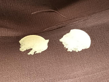 平和屋着物◎西陣　六通柄袋帯　陶器更紗花文　金糸　正絹　逸品　未使用　BAAW3079hv