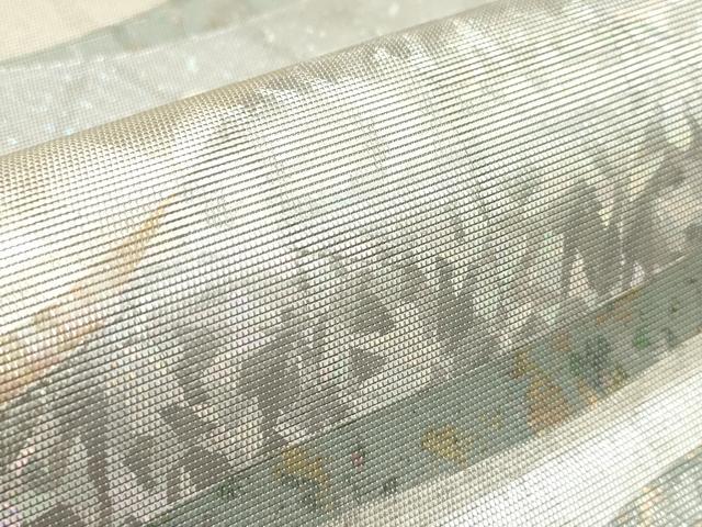 平和屋着物◎太鼓柄袋帯　変わり横段文　正絹　逸品　DAAZ5842ea