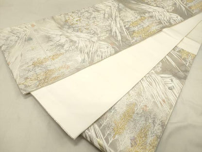 平和屋着物◎六通柄袋帯 古都の四季 金銀糸 錦引箔 正絹 逸品 DAAZ5821ea