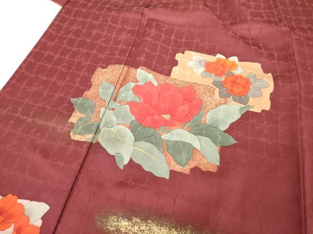 平和屋着物■訪問着 草花文 暈し染め 正絹 逸品 DABA5493cd