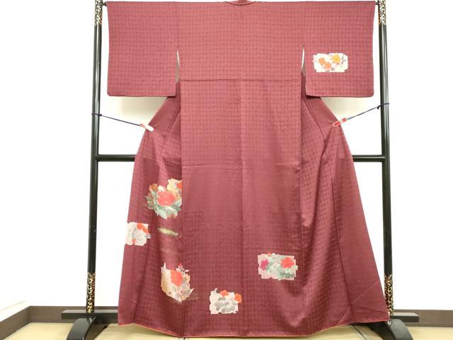 平和屋着物■訪問着 草花文 暈し染め 正絹 逸品 DABA5493cd