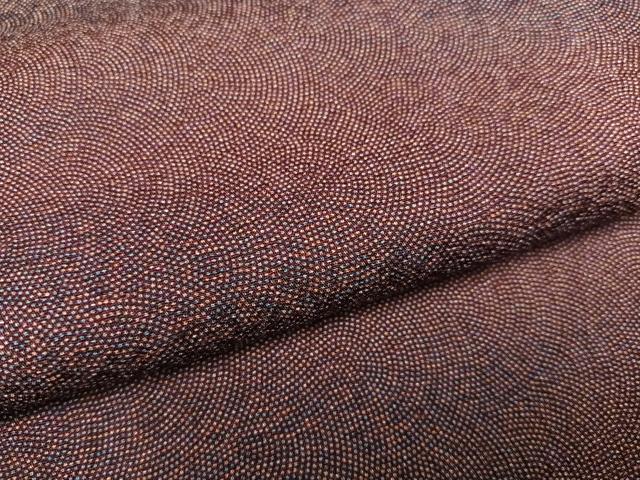 平和屋着物●本草木染作家　圓啓　江戸小紋　鮫小紋柄　暈し染め　ロング丈　正絹　逸品　AABE6921ph 平和屋着物○本草木染作家 圓啓 江戸小紋 鮫小紋柄 暈し