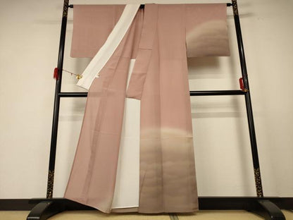平和屋着物＊夏物 訪問着 絽 霞文 暈し染め 正絹 逸品 AABE4397jd
