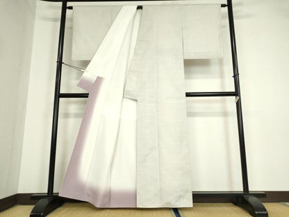 平和屋着物●本場大島紬　白大島　カタス　正絹　逸品　DAAY9943az