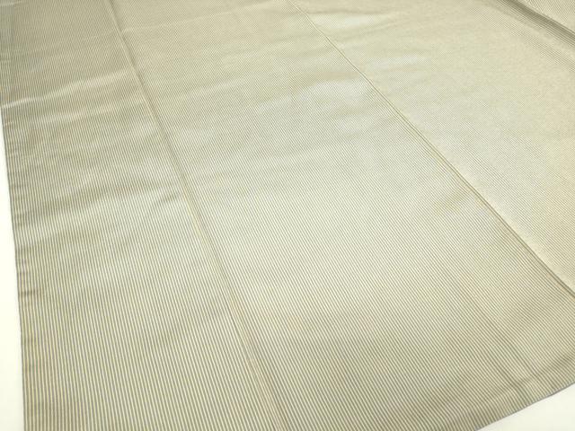 平和屋着物●上質な小紋　縞　正絹　逸品　DABA4002az