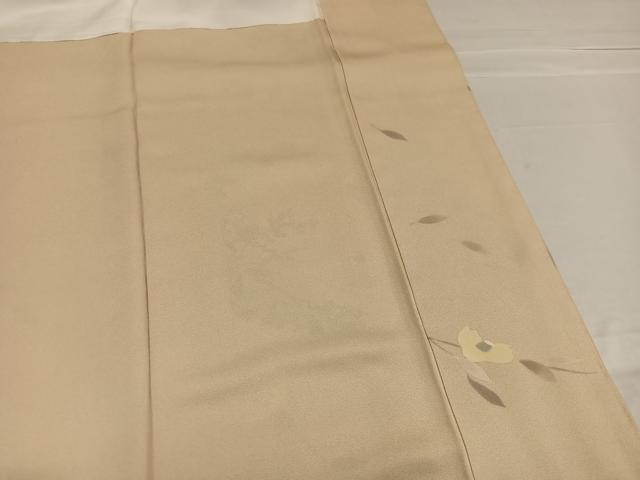 平和屋着物●訪問着　枝花文　暈し染め　金彩　正絹　逸品　AABE7343ph