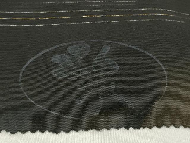 平和屋着物＊夏物　黒紋付　黒反物　黒生地　着尺　絽　五泉　泥染　甲州黒　逸品　未使用　DABA7247zzz 平和屋着物＊夏物 黒紋付 黒反物 黒生地 着尺 絽 五泉 泥染