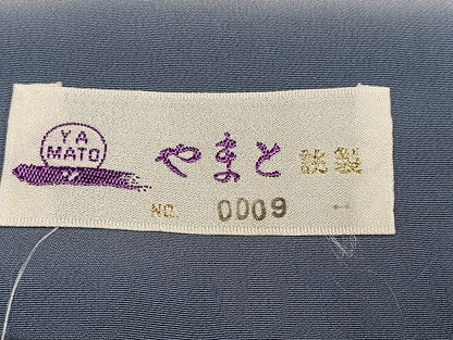平和屋着物●訪問着 作家物 紫雲 鴛鴦 鬼しぼ縮緬 やまと誂製 正絹 逸品 AABE7381ph
