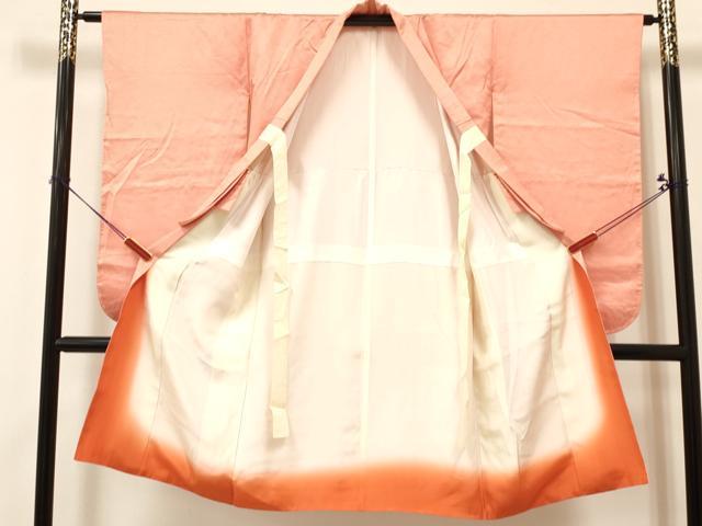 平和屋着物[]七五三　女の子　７歳　祝着　四つ身　長襦袢(袷・半衿刺繍)セット　鮫小紋柄　逸品　DABA3591ma